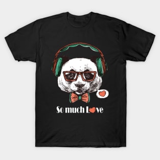 Musician Panda t-shirt T-Shirt